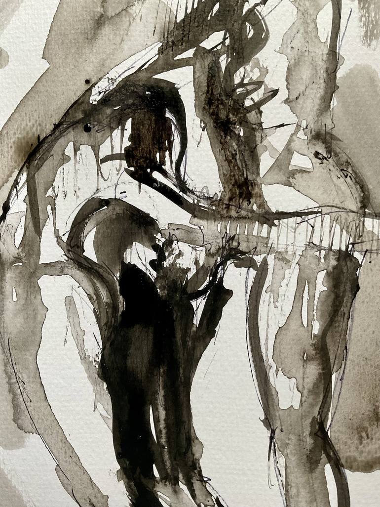 Original Contemporary Erotic Drawing by Konrad Biro