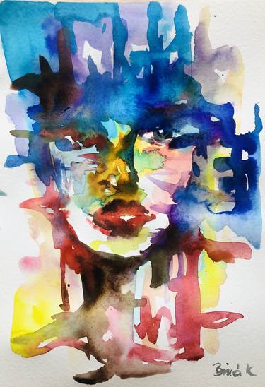 Print of Abstract Women Paintings by Konrad Biro