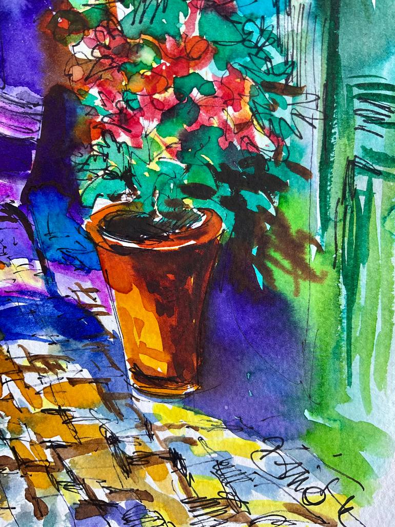 Original Contemporary Architecture Painting by Konrad Biro