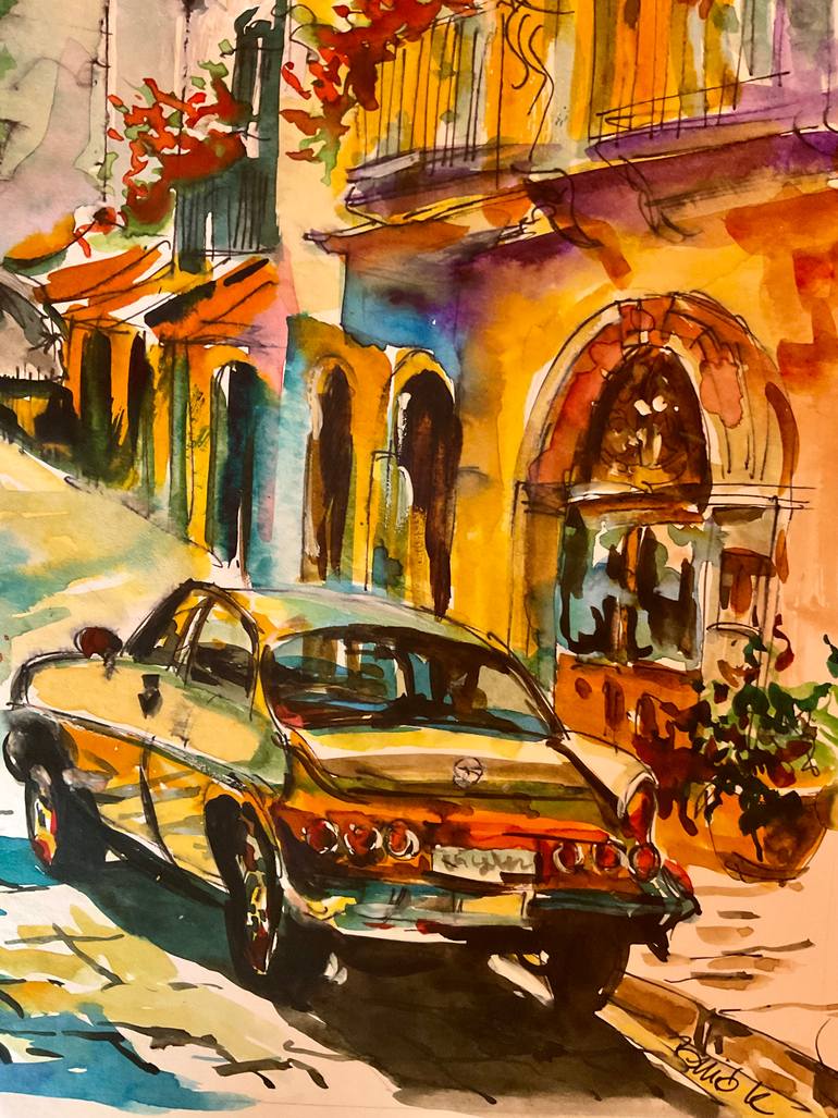 Original Contemporary Cities Painting by Konrad Biro