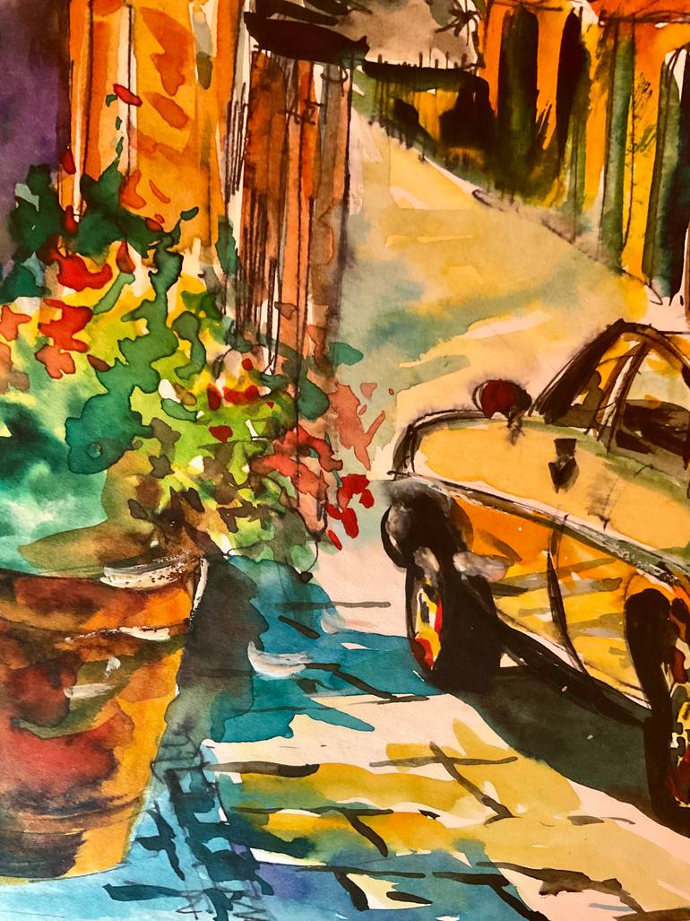 Original Contemporary Cities Painting by Konrad Biro