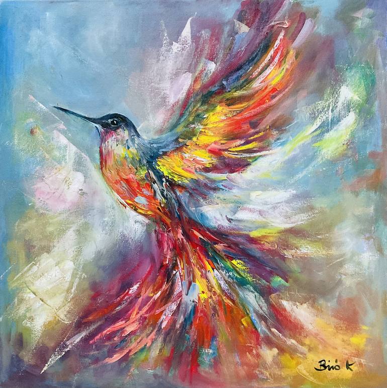 Original Abstract Animal Paintings by Konrad Biro