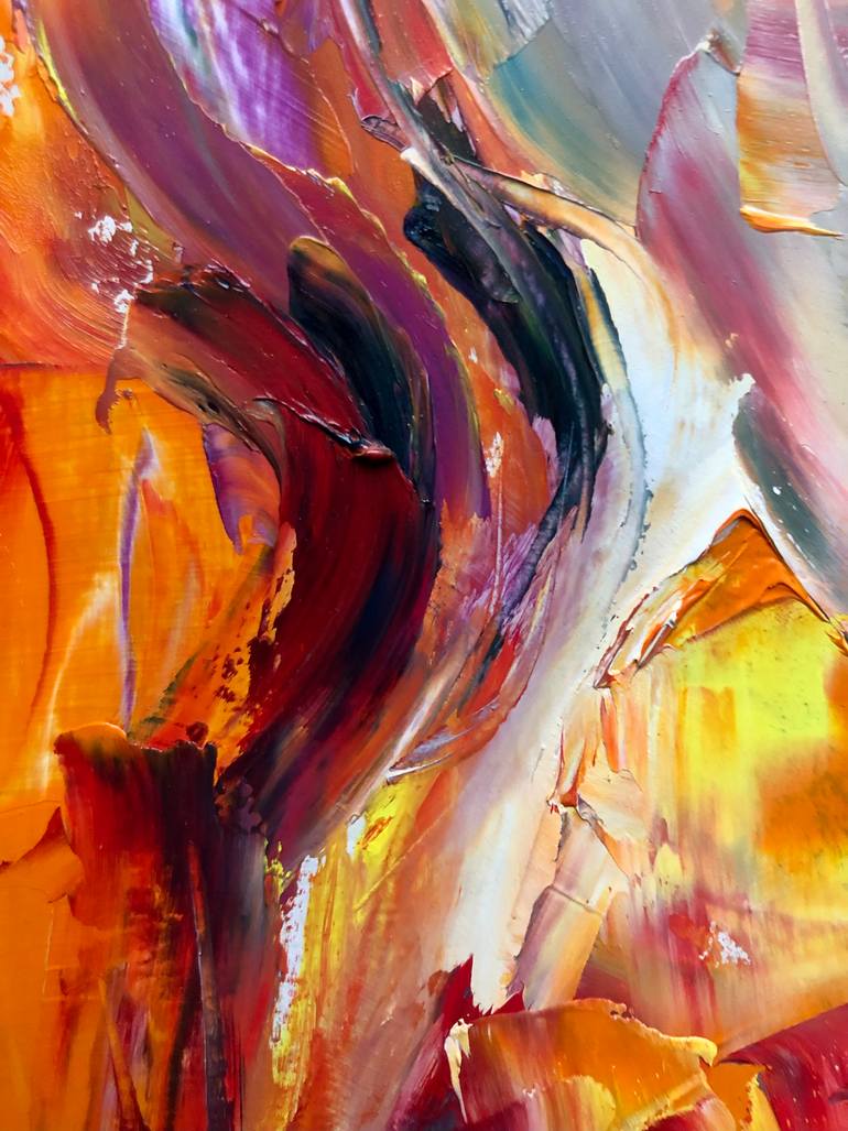 Original Abstract Nude Painting by Konrad Biro