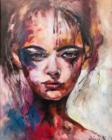 Original Contemporary Women Paintings by Konrad Biro