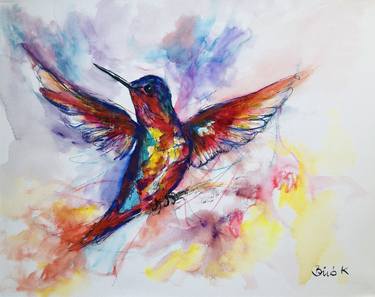 Original Contemporary Animal Mixed Media by Konrad Biro