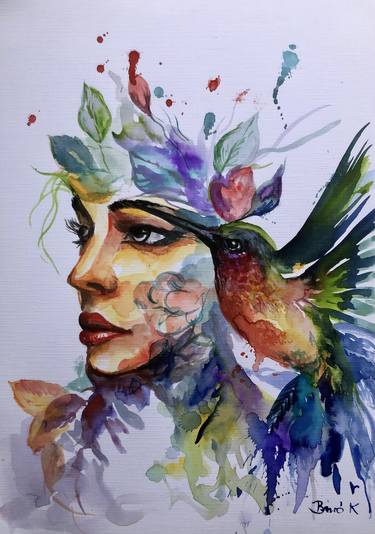Original Contemporary Women Paintings by Konrad Biro