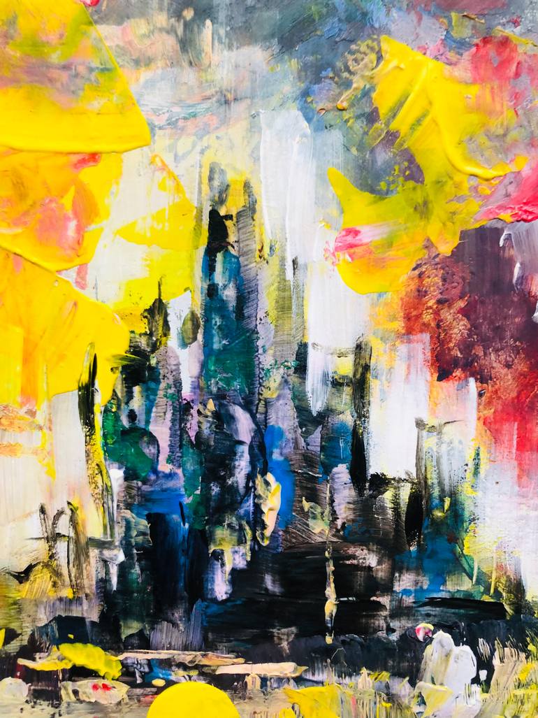 Original Abstract Expressionism Abstract Painting by Konrad Biro