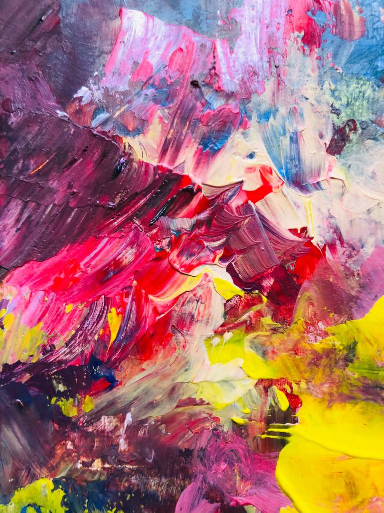 Original Abstract Expressionism Abstract Painting by Konrad Biro