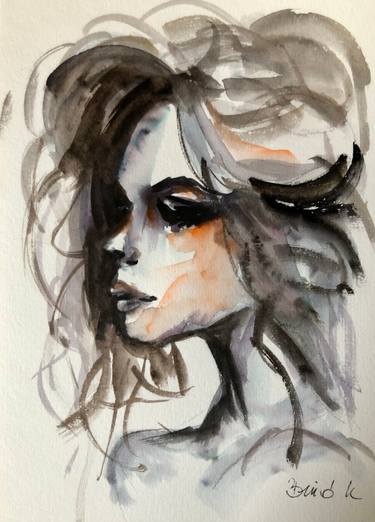 Original Contemporary Women Paintings by Konrad Biro