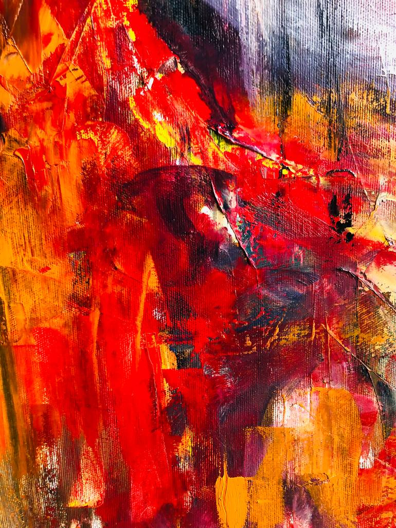 Original Abstract Women Painting by Konrad Biro