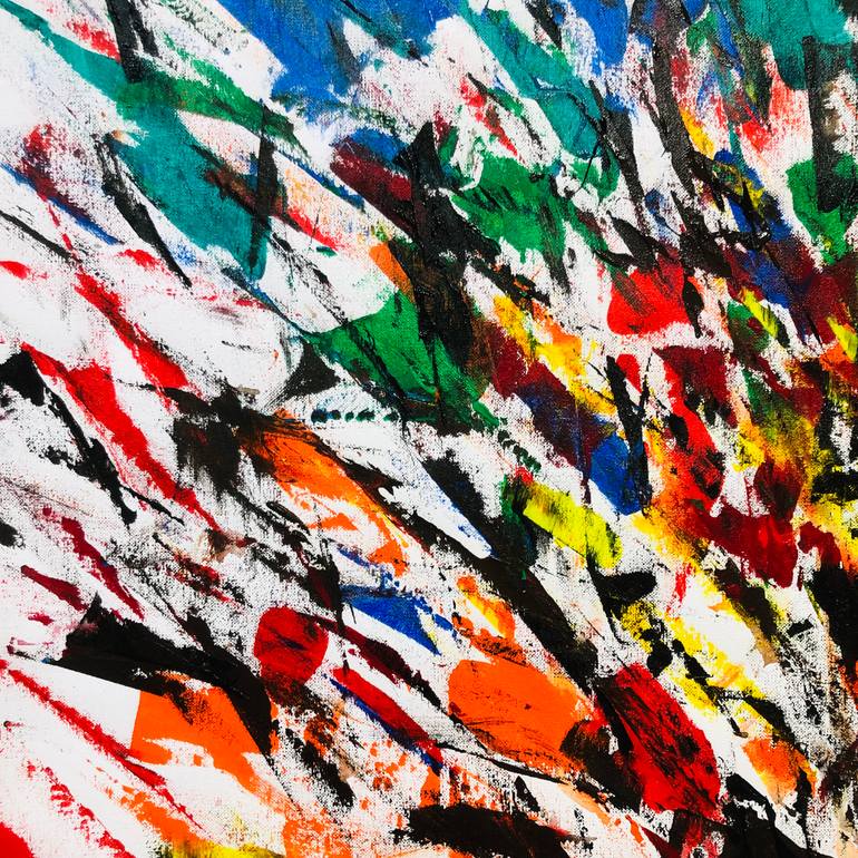 Original Expressionism Abstract Painting by Konrad Biro
