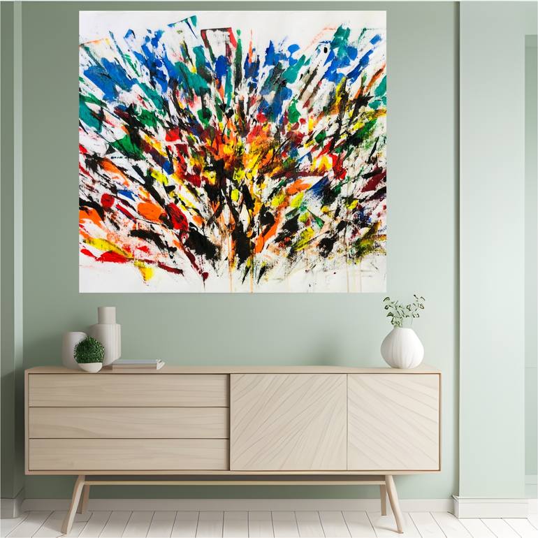Original Expressionism Abstract Painting by Konrad Biro