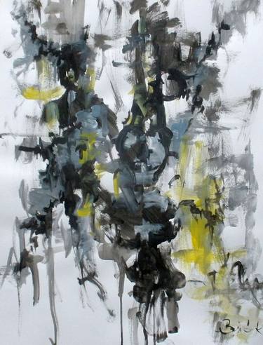 Original Abstract Expressionism Abstract Paintings by Konrad Biro