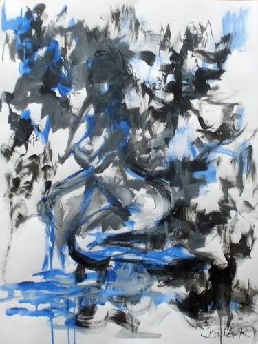 Original Abstract Expressionism Abstract Paintings by Konrad Biro