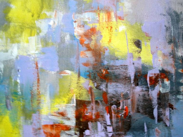 Original Fine Art Abstract Painting by Konrad Biro