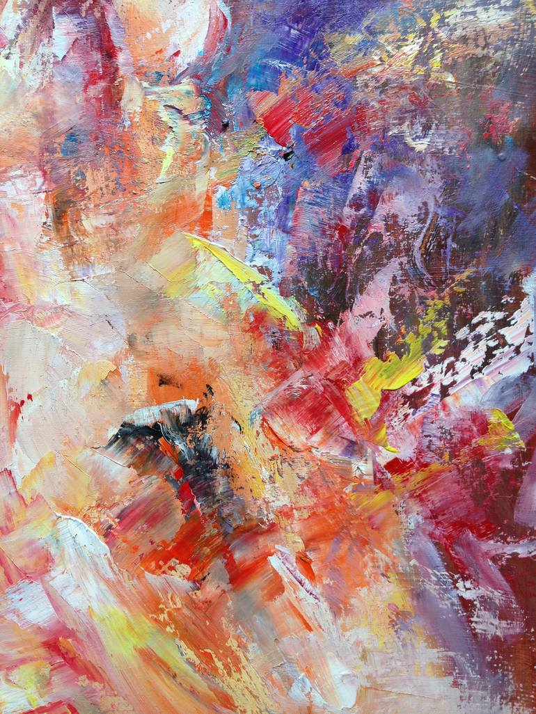 Original Abstract Love Painting by Konrad Biro