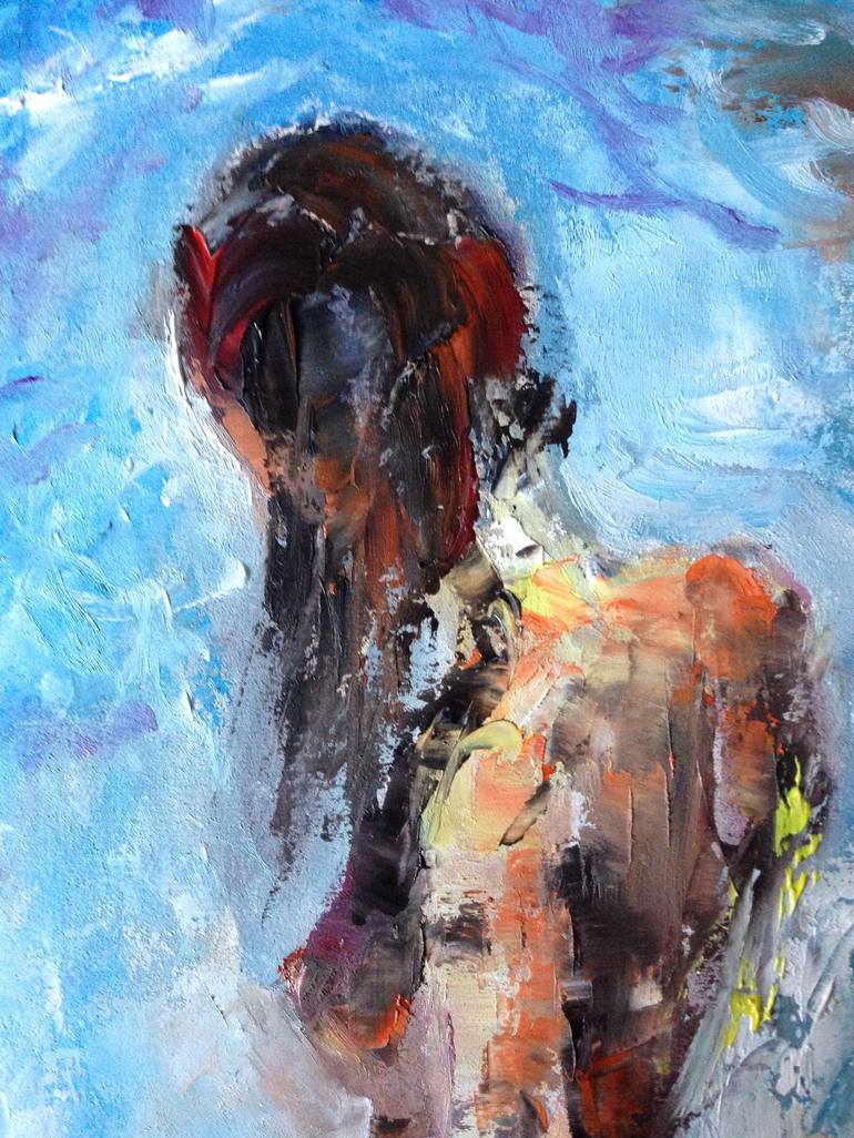 Original Figurative Nude Painting by Konrad Biro