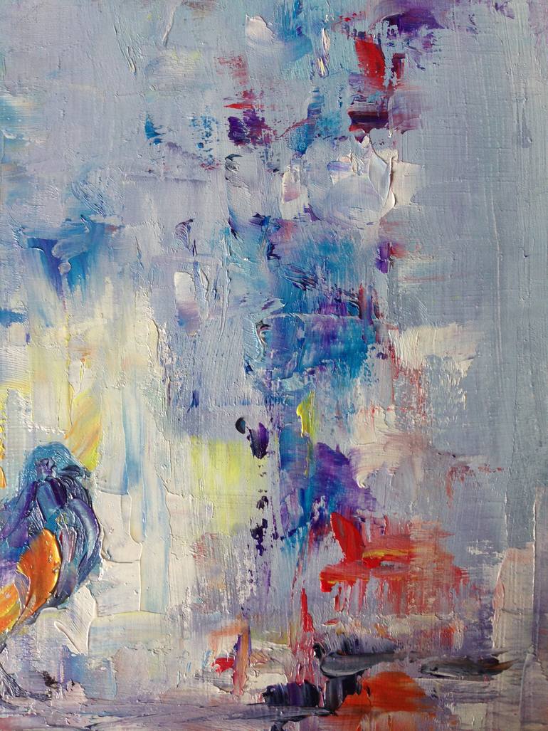 Original Abstract Animal Painting by Konrad Biro
