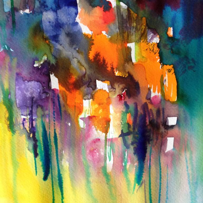 Original Abstract Painting by Konrad Biro