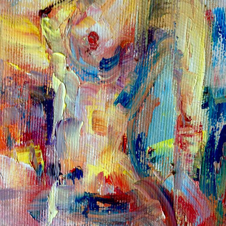 Original Abstract Erotic Painting by Konrad Biro