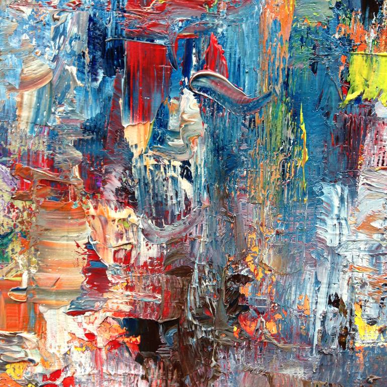 Original Impressionism Abstract Painting by Konrad Biro