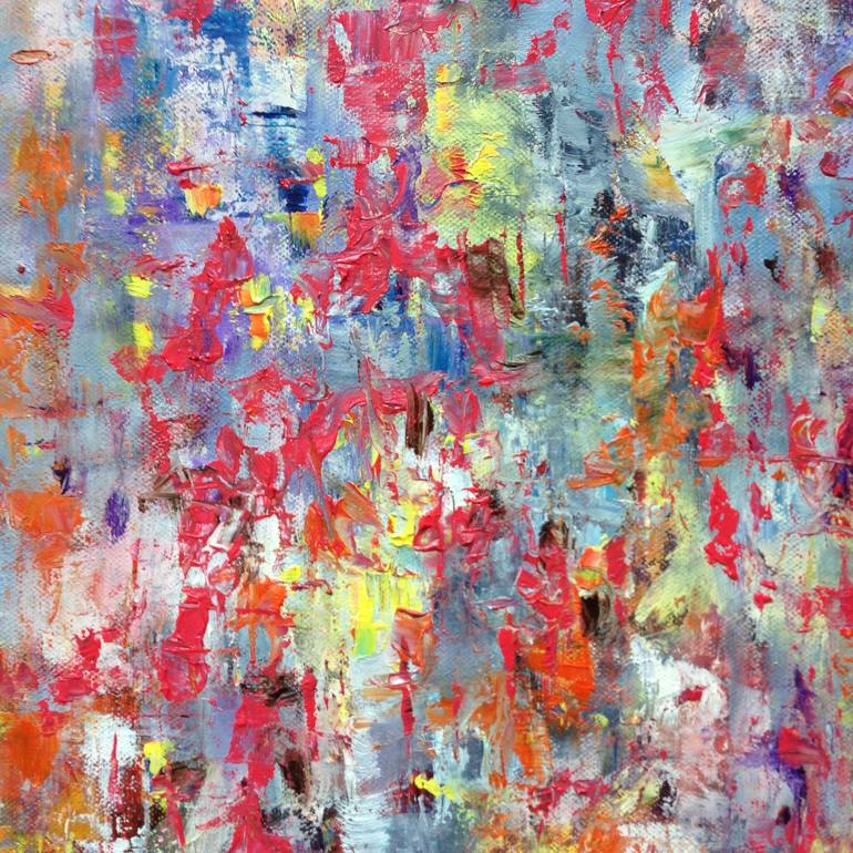 Original Impressionism Abstract Painting by Konrad Biro