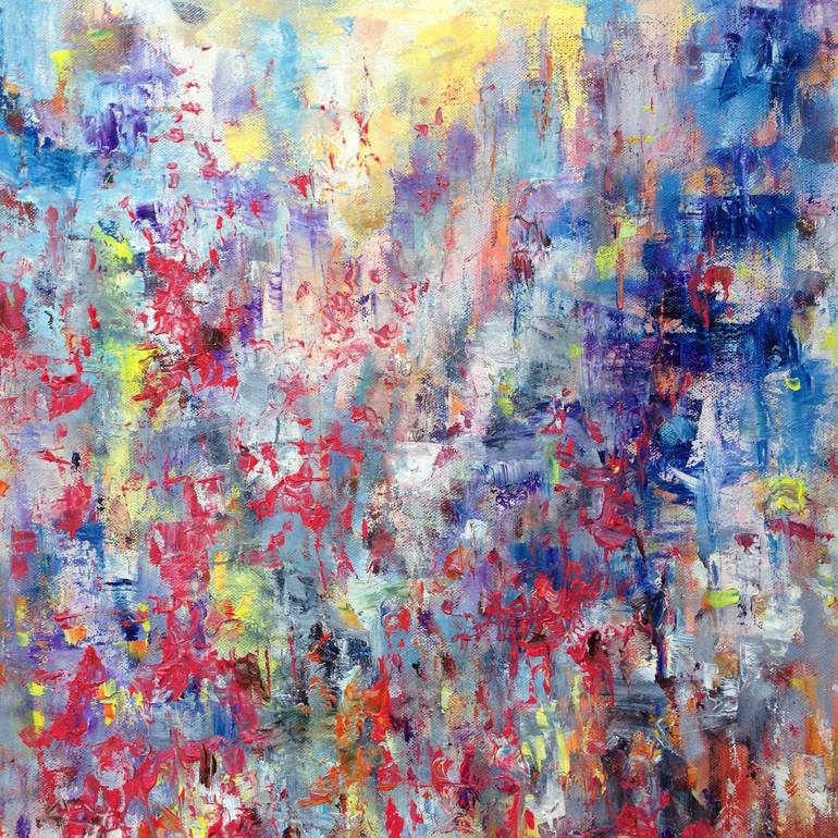 Original Impressionism Abstract Painting by Konrad Biro