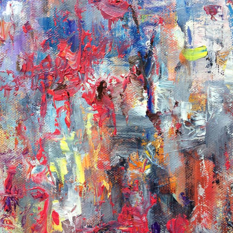 Original Impressionism Abstract Painting by Konrad Biro