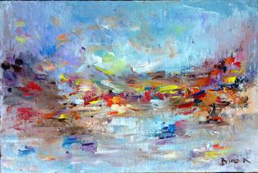 Original Abstract Landscape Paintings by Konrad Biro