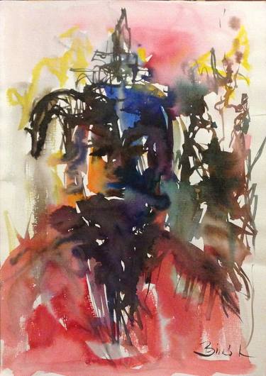 Original Expressionism Abstract Paintings by Konrad Biro