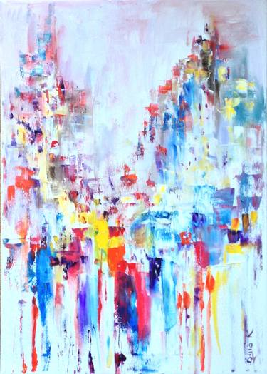 Original Impressionism Abstract Paintings by Konrad Biro