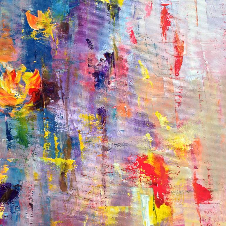 Original Impressionism Abstract Painting by Konrad Biro