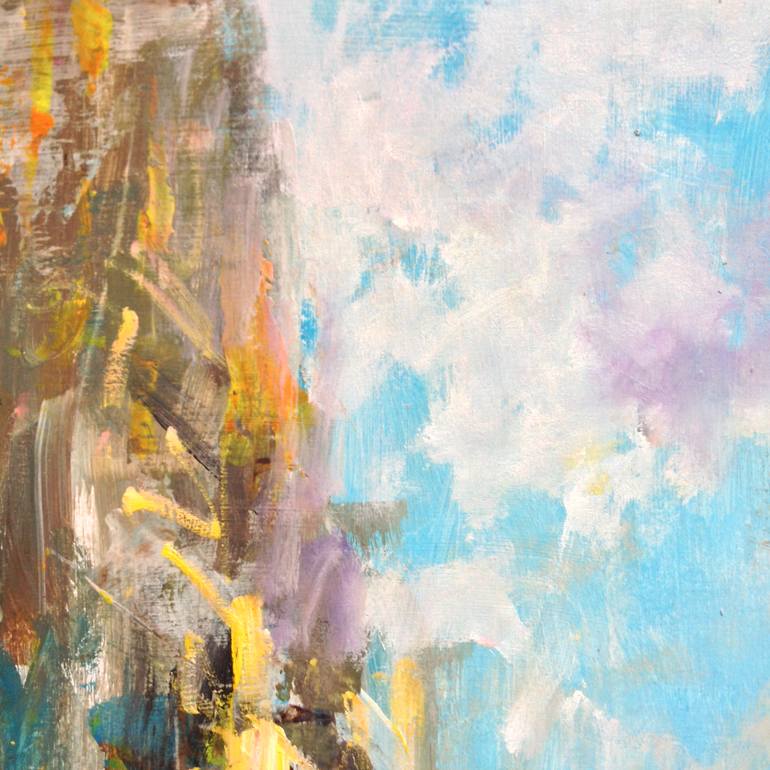 Original Impressionism Cities Painting by Konrad Biro
