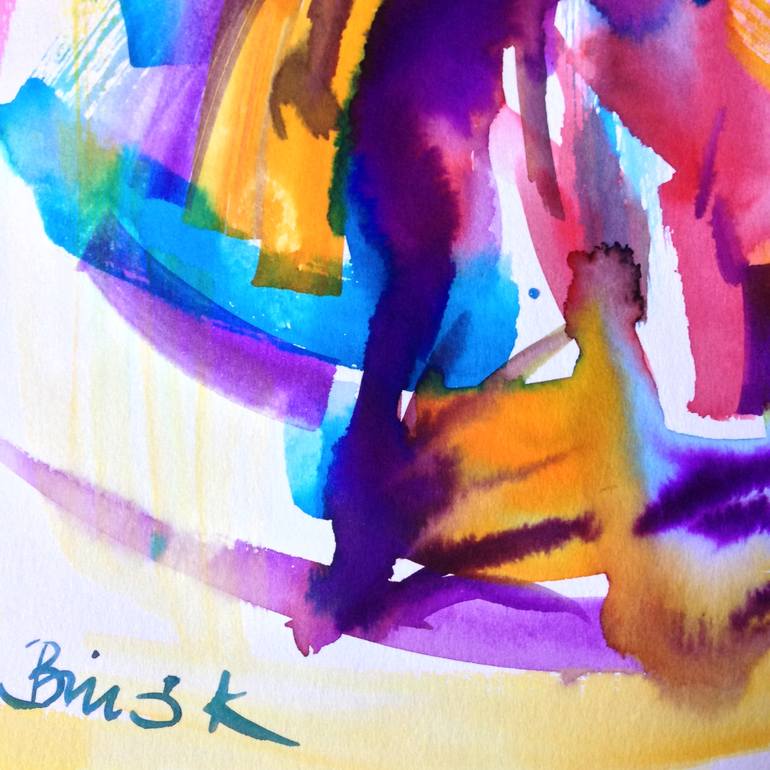 Original Expressionism Abstract Painting by Konrad Biro