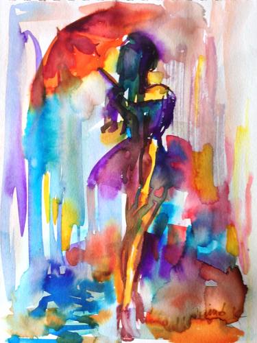 Print of Figurative Women Paintings by Konrad Biro