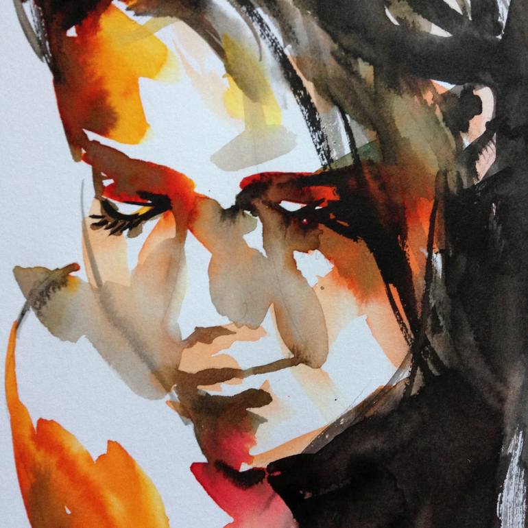 Original Figurative Portrait Painting by Konrad Biro