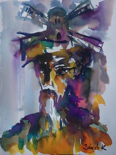 Original Abstract Portrait Paintings by Konrad Biro