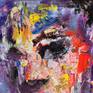 Oil on wood panel
Abstract expressional portraiture