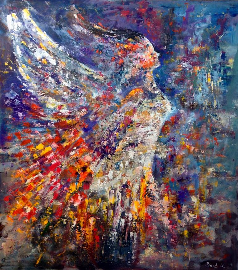 Angelic vision Painting by Konrad Biro | Saatchi Art