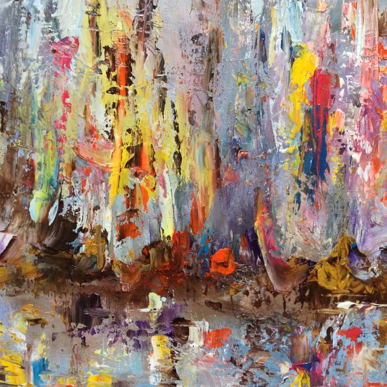 Original Expressionism Abstract Painting by Konrad Biro