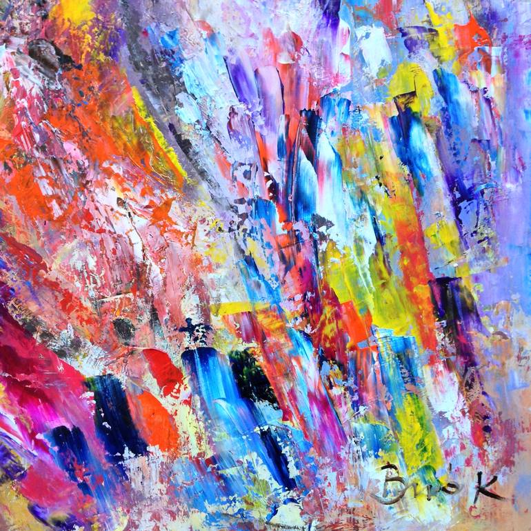 Original Abstract Painting by Konrad Biro