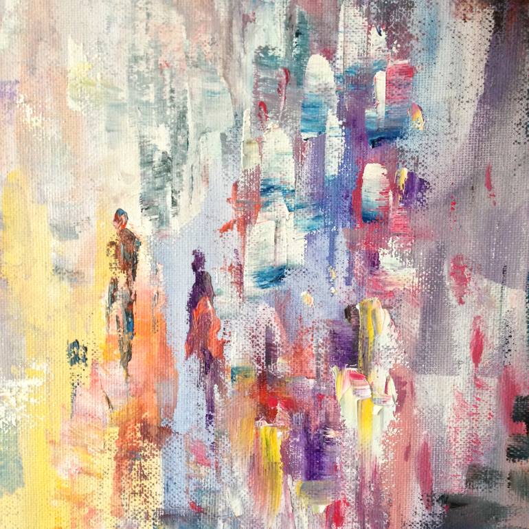 Original Fine Art Abstract Painting by Konrad Biro