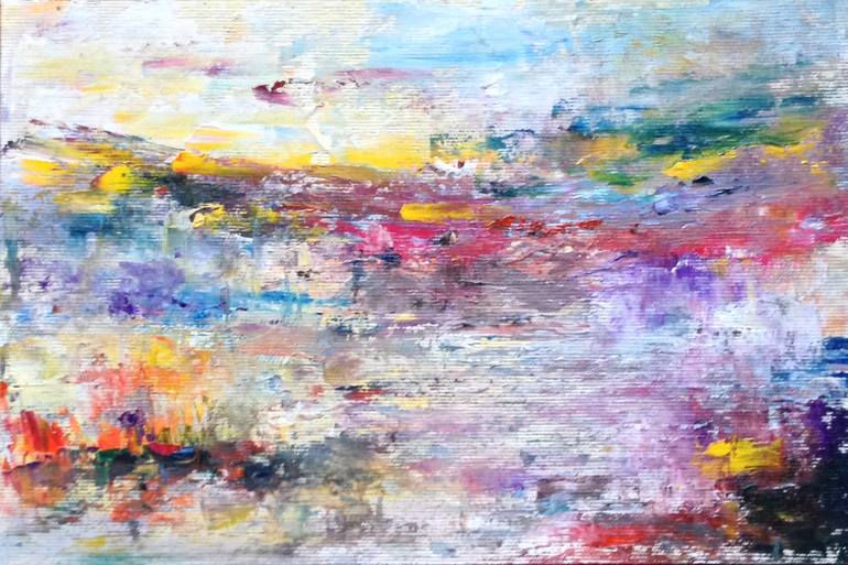 Original Abstract Landscape Painting by Konrad Biro