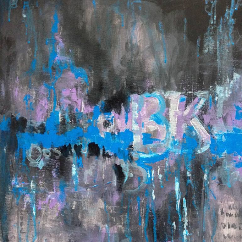 Original Expressionism Abstract Painting by Konrad Biro