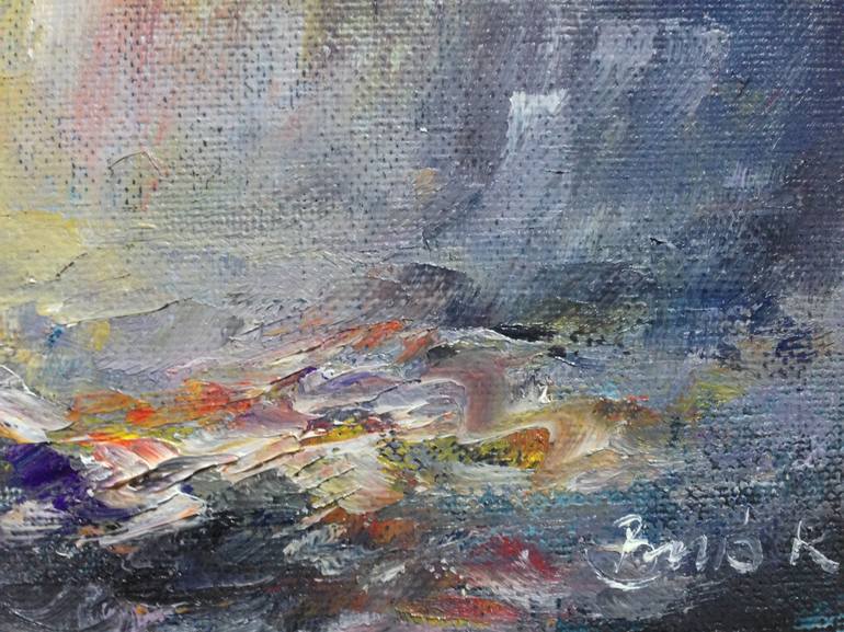 Original Abstract Landscape Painting by Konrad Biro