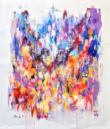 Original Impressionism Abstract Paintings by Konrad Biro