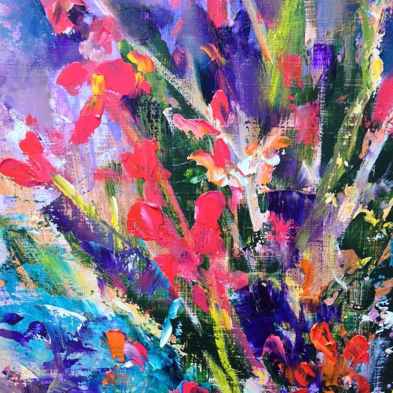 Original Fine Art Floral Painting by Konrad Biro