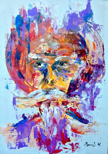 Print of Abstract Portrait Paintings by Konrad Biro