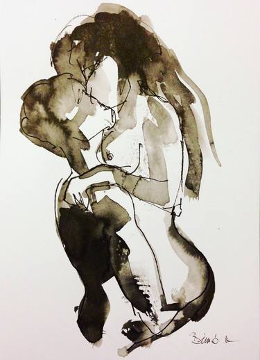 Print of Figurative Love Drawings by Konrad Biro