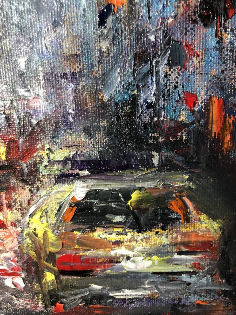 Original Expressionism Cities Painting by Konrad Biro